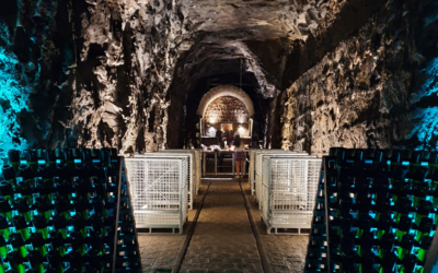 Visite uma cave de espumantes em um antigo túnel de trem!
