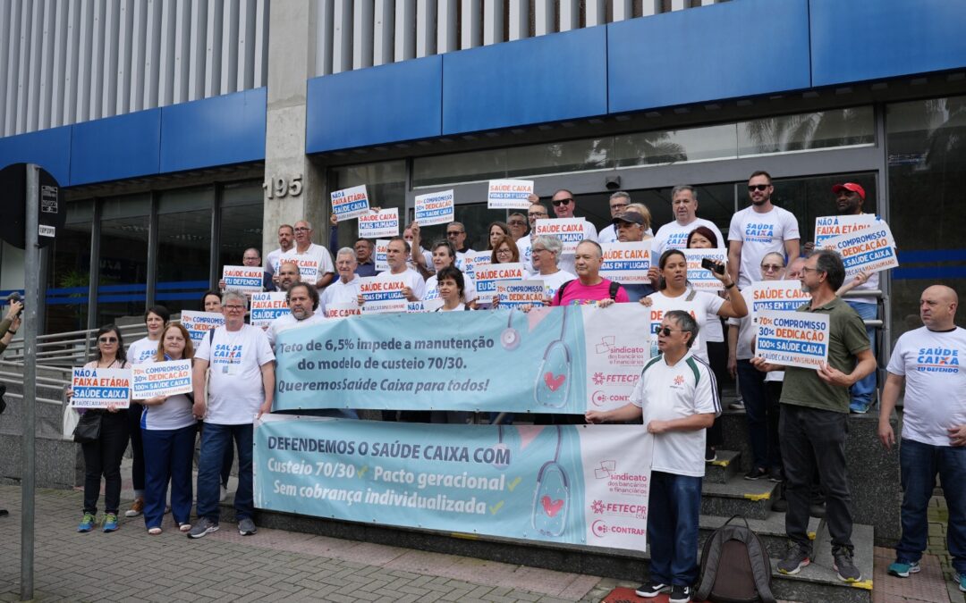 AEAs e entidades representativas realizam manifestações em defesa do Saúde Caixa
